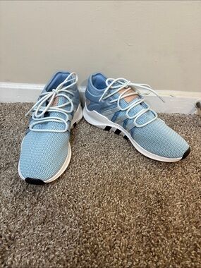 adidas Light Blue Knit Women's Sneakers